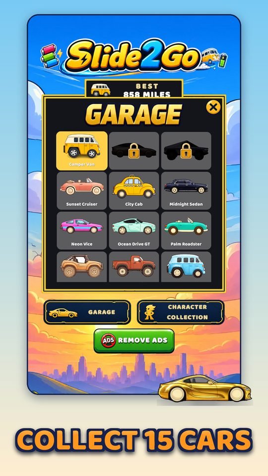 Collect 15 cars